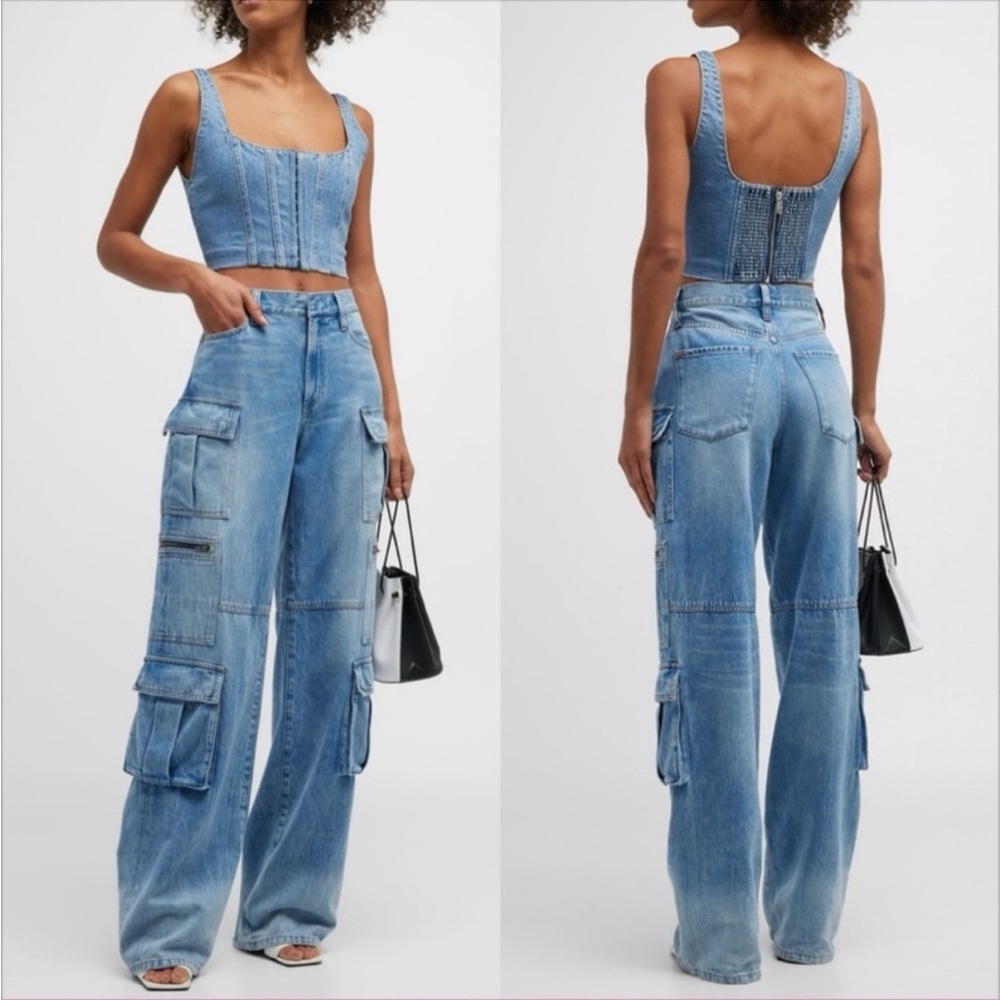 Alice + Olivia Cay Cargo Jeans